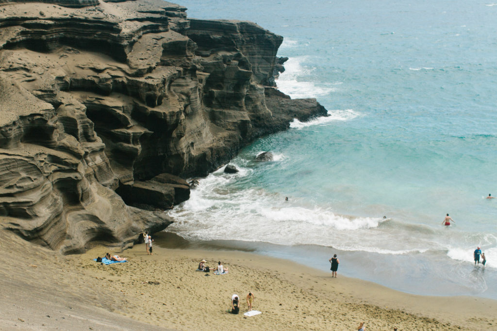 Big Island Hawaii Pictures Green Sand Beach