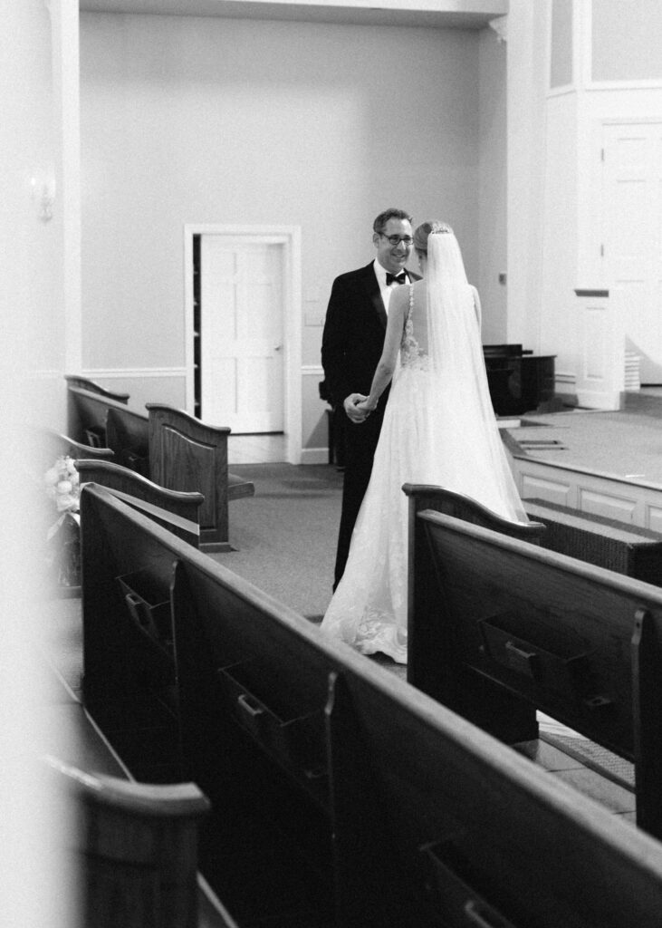 First Look at an Altadena Valley Presbyterian Church from a Birmingham AL wedding photographer