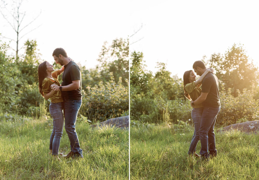 Engagement session at oak mountain state park from a Birmingham AL wedding photographer