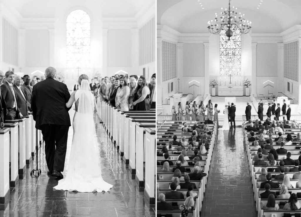 Canterbury United Methodist Church wedding in Mountain Brook by Birmingham AL wedding photographer