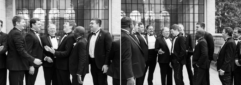 groomsmen at a TJ Tower Wedding from a Birmingham AL wedding photographer