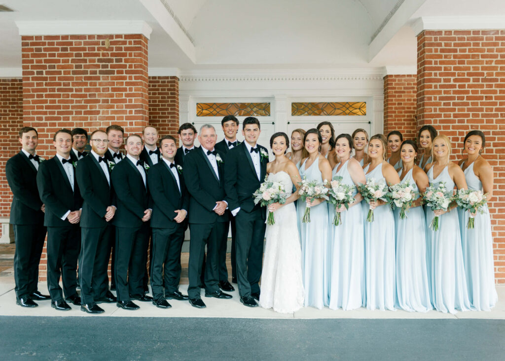 Bridesmaids at a  Mountain Brook Baptist Church wedding from a Birmingham, AL wedding photographer