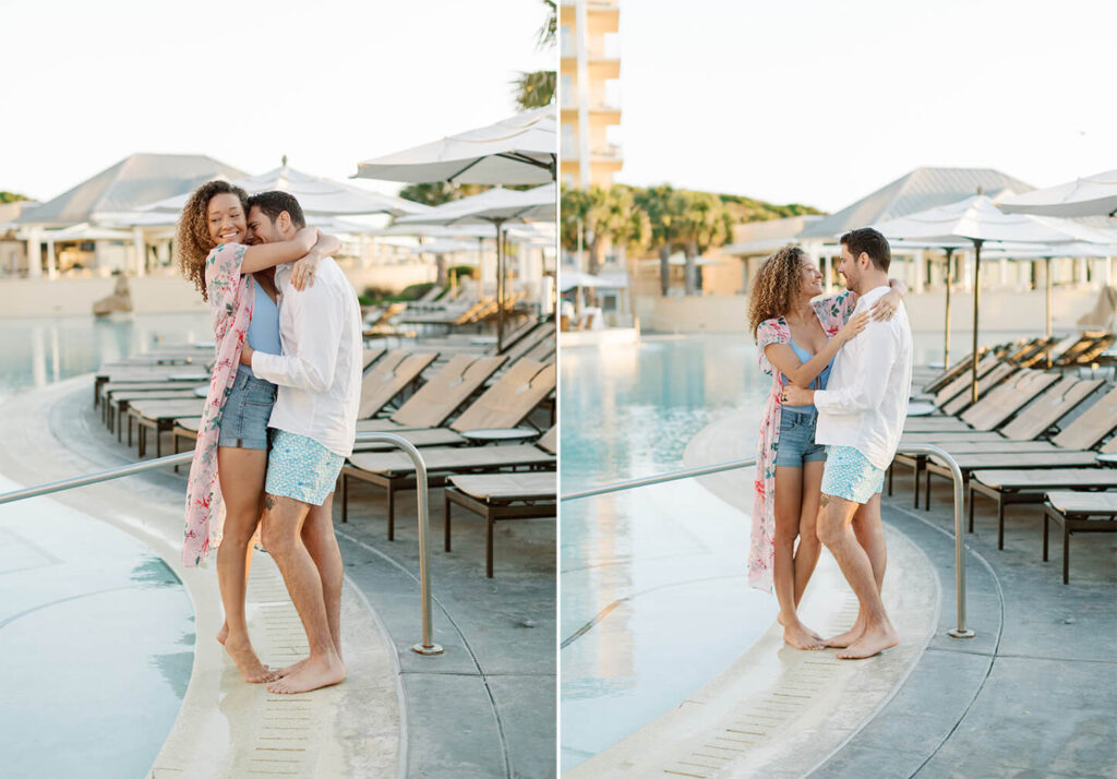 Amelia Island engagement session from 30a wedding photographer