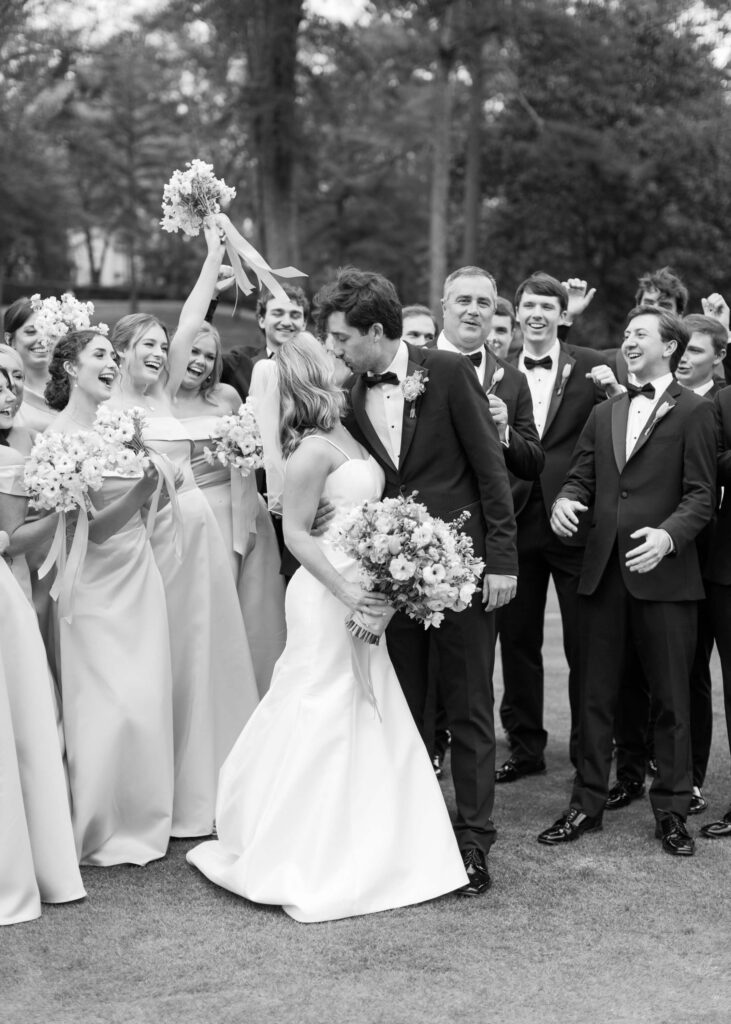 Wedding Party photos at Mountain Brook Club from a Birmingham, AL wedding photographer