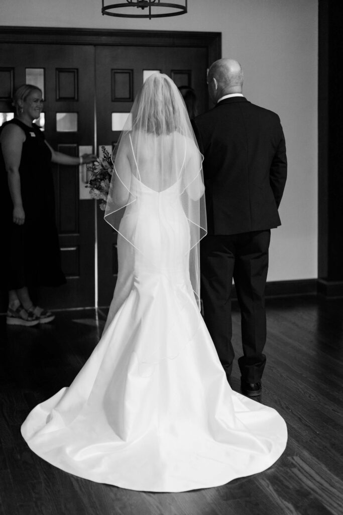 Heidi Elnora wedding dress at a wedding at The Florentine from a Birmingham, AL wedding photographer