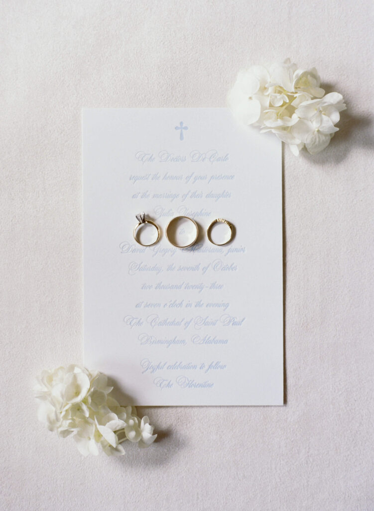 Cindy Cherry Fine Stationery for a St. Paul's Cathedral wedding, from a Birmingham, al wedding photographer