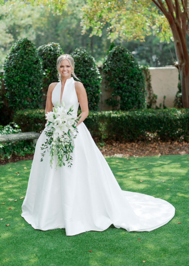 Jesus Peiro wedding dress photographed by a Birmingham AL wedding photographer