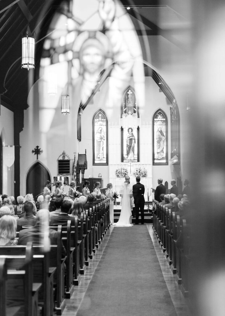 Wedding at Christ Episcopal Church in Tuscaloosa, AL