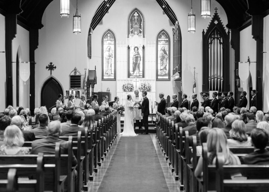 Wedding at Christ Episcopal Church in Tuscaloosa, AL