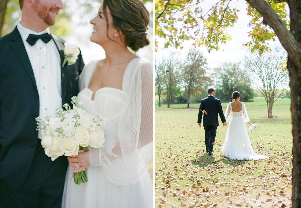 Bride and groom photos at a Colorful Private Estate wedding in Pike Road, Alabama