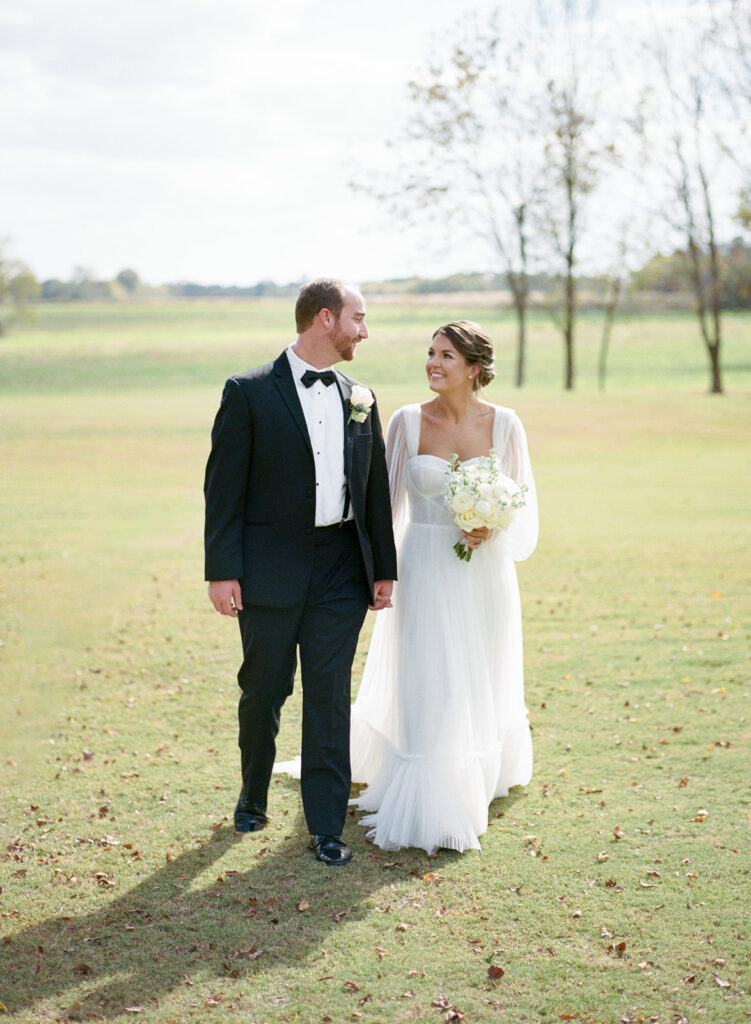 Bride and groom photos at a Colorful Private Estate wedding in Pike Road, Alabama