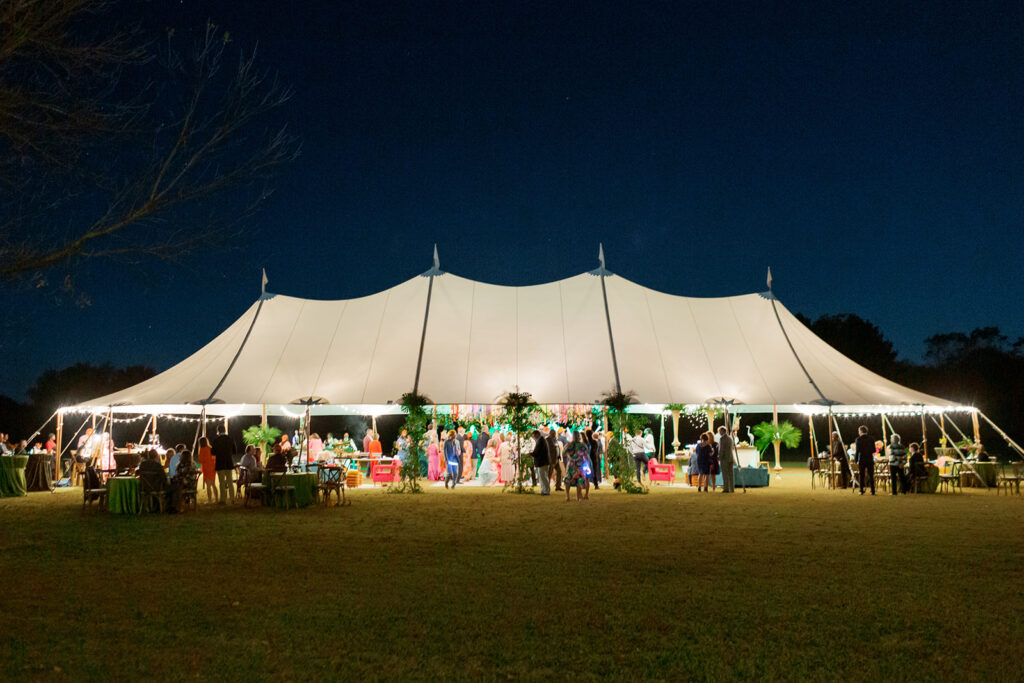 Sperry Tent at a Colorful Private Estate wedding in Pike Road, Alabama