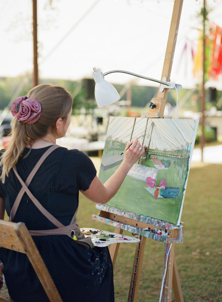 Sperry Tent at a Colorful Private Estate wedding in Pike Road, Alabama