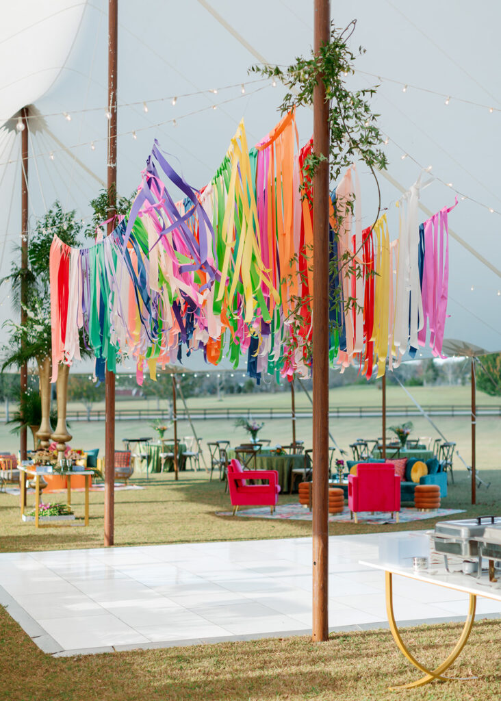 Sperry Tent at a Colorful Private Estate wedding in Pike Road, Alabama