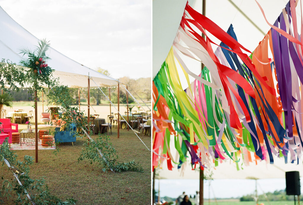 Sperry Tent at a Colorful Private Estate wedding in Pike Road, Alabama