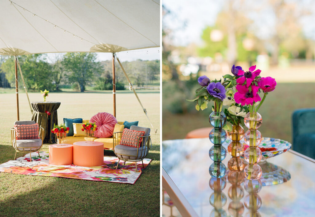 Sperry Tent at a Colorful Private Estate wedding in Pike Road, Alabama