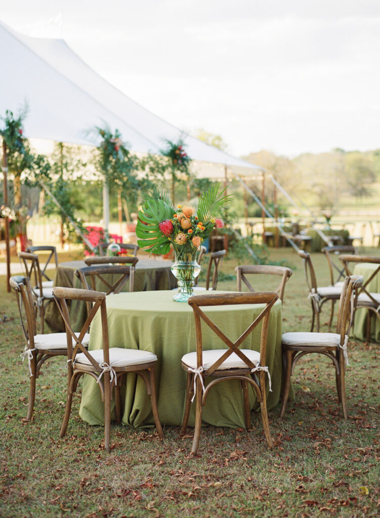 Sperry Tent at a Colorful Private Estate wedding in Pike Road, Alabama