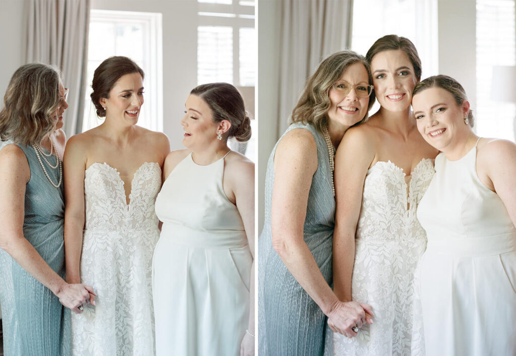 Bride getting ready at a St. Luke's Episcopal wedding in Birmingham, AL