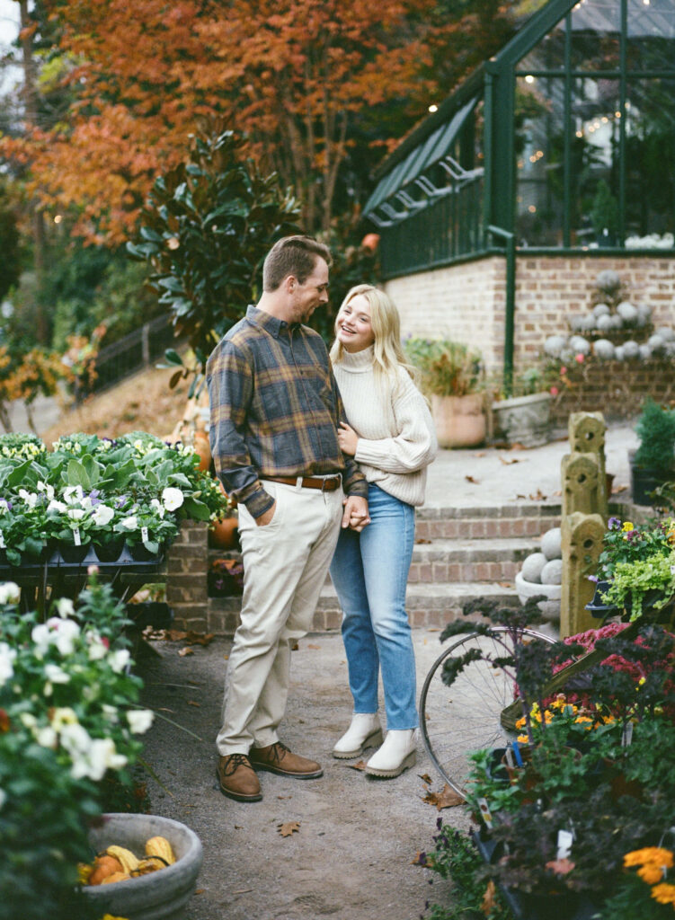 Birmingham Fall Engagement Session in Forest Park