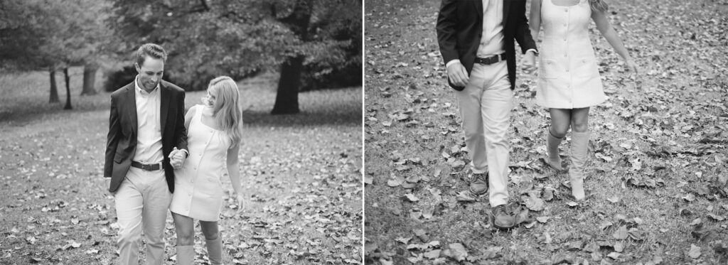 Birmingham Fall Engagement Session in Highland Park