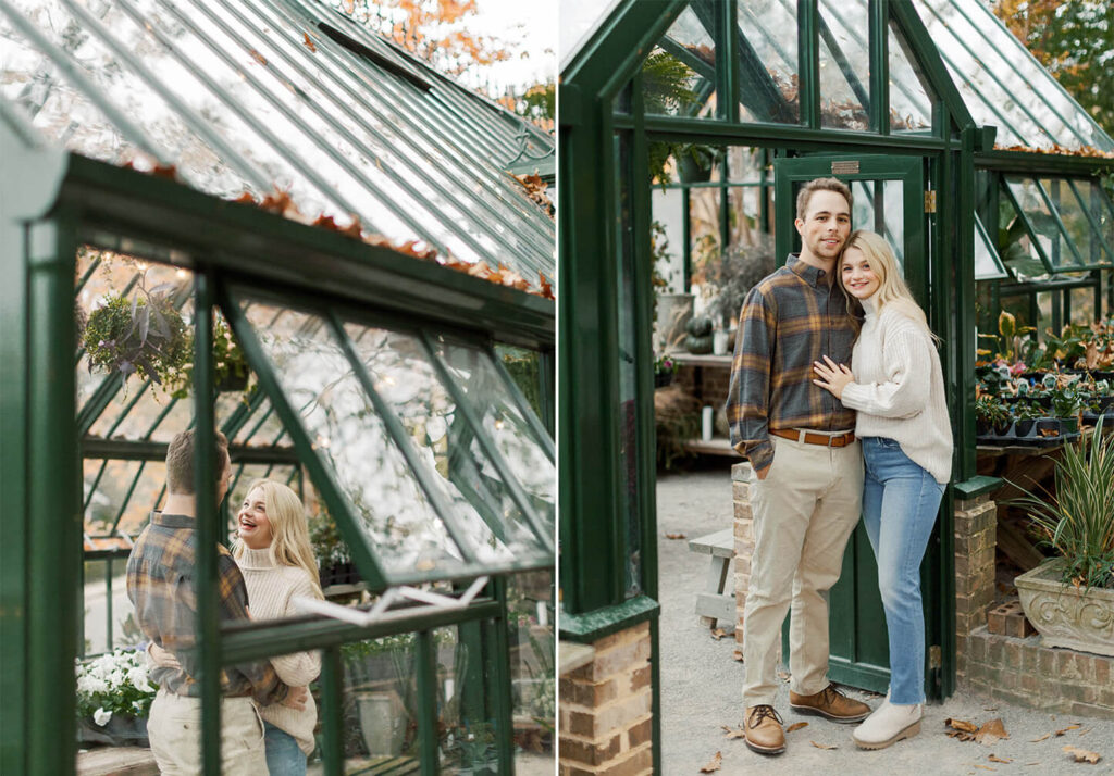 Birmingham Fall Engagement Session in Forest Park