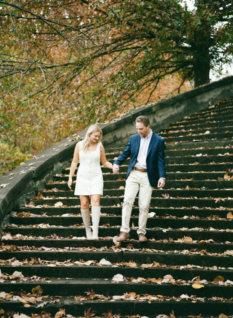 Birmingham Fall Engagement Session in Highland Park