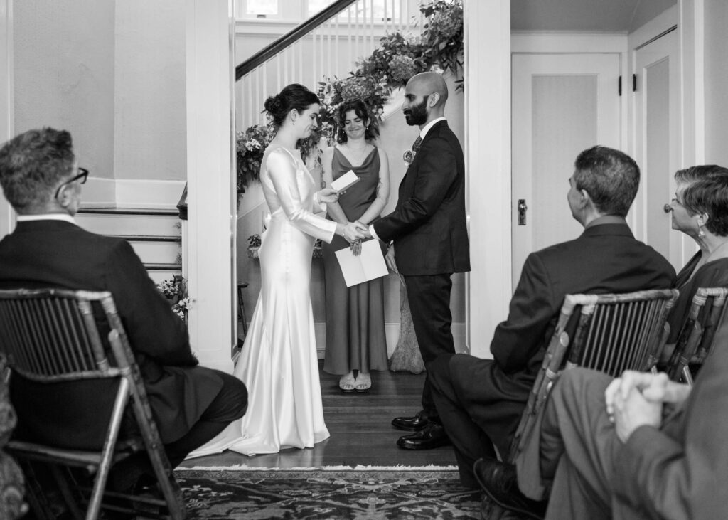 Wedding at home in Birmingham AL in historic Forest Park