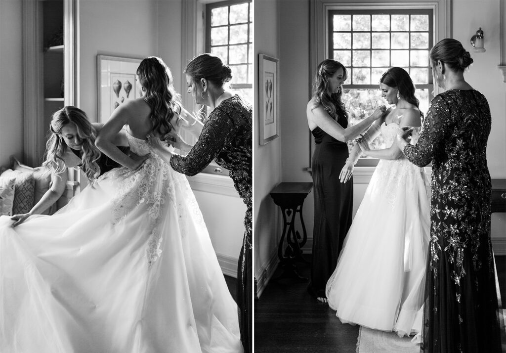 Anne Barge wedding dress at a Clubhouse on Highland Wedding in Birmingham, AL