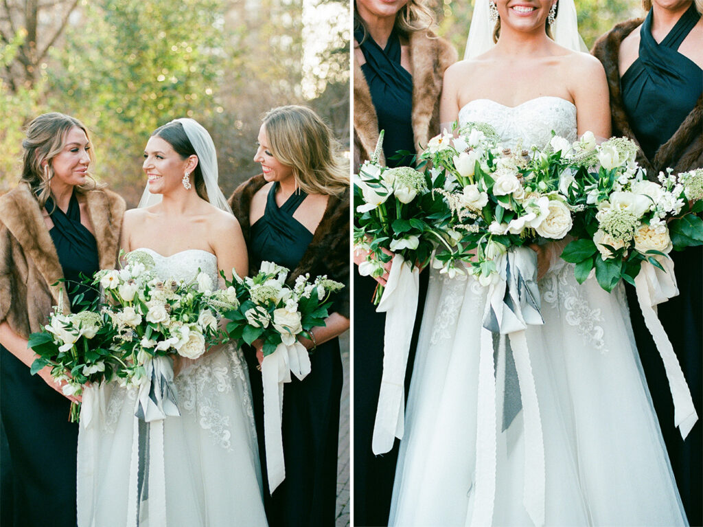 Black bridesmaid Dresses at Clubhouse on Highland in Birmingham, AL