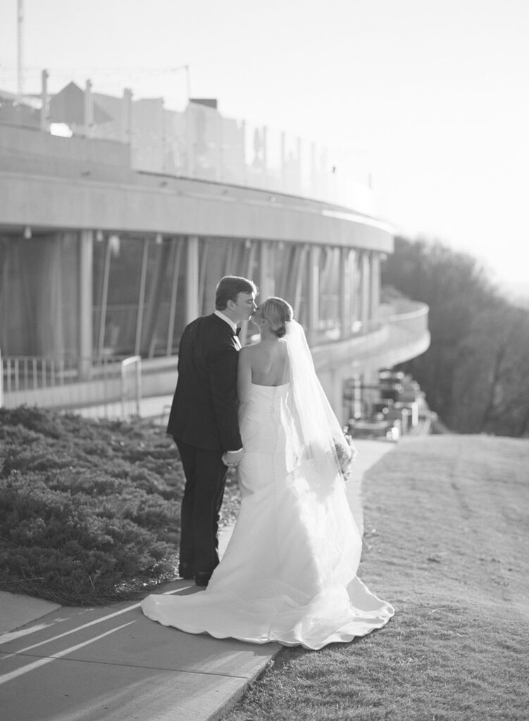 Golden hour wedding photos at The Club in Birmingham