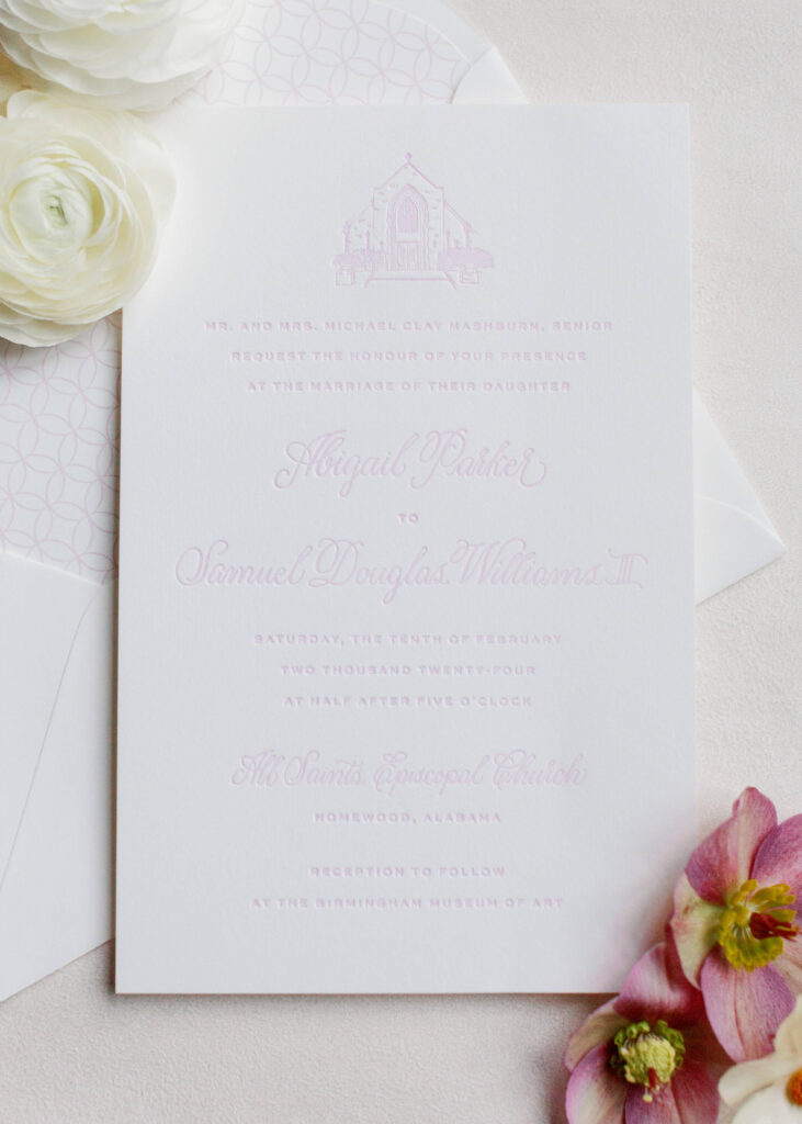 Dogwood Hill Wedding Invitations, Birmingham AL wedding photographer 