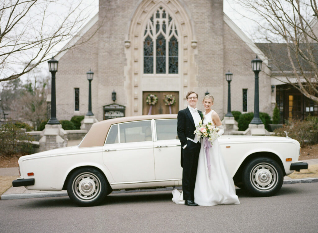 Wedding photos at All Saints Episcopal Church in Birmingham