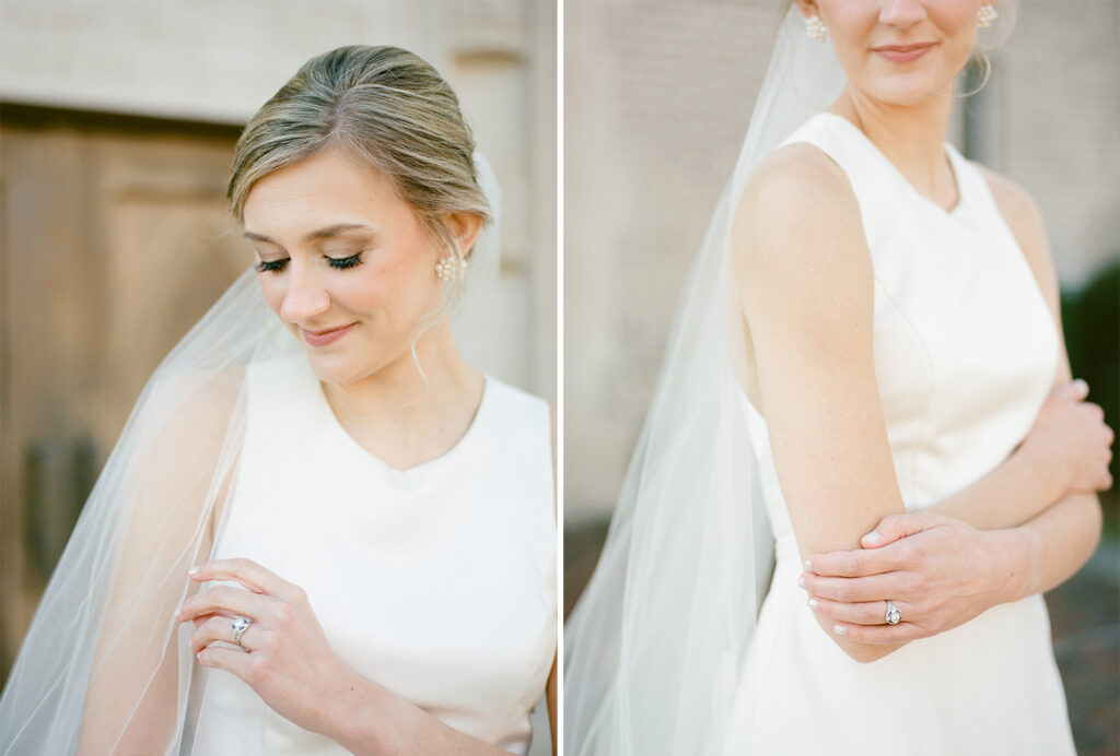 Bridal Portraits at All Saints Episcopal Church in Birmingham