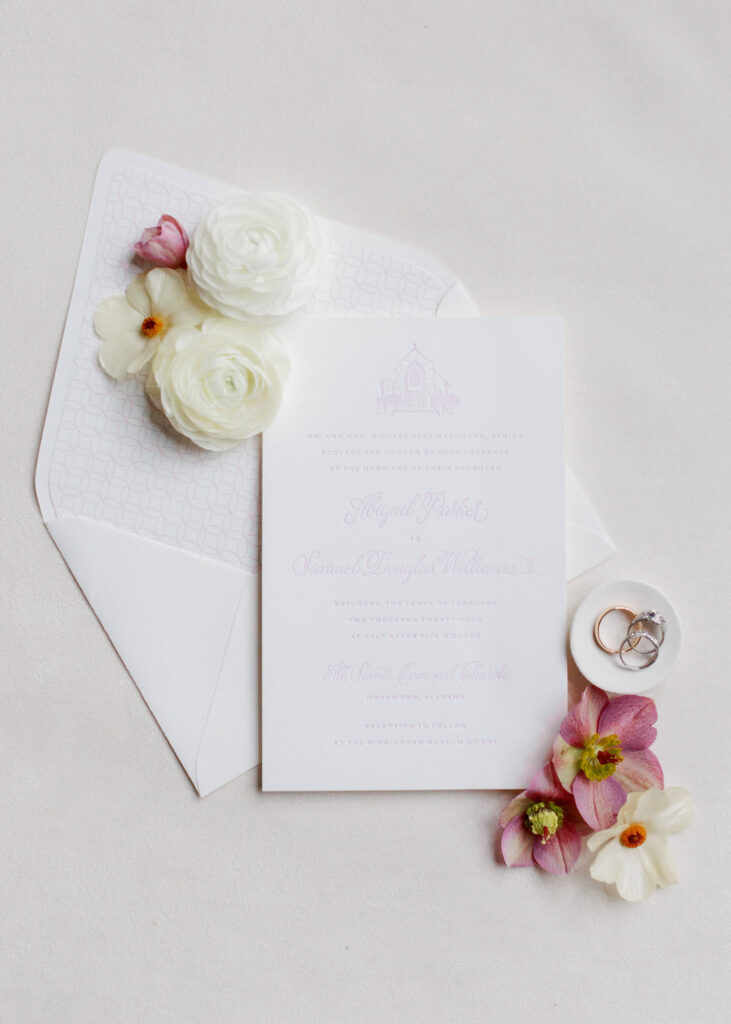 Dogwood Hill Wedding Invitations, Birmingham AL wedding photographer