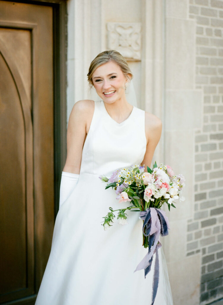 Bridal Portraits at All Saints Episcopal Church in Birmingham