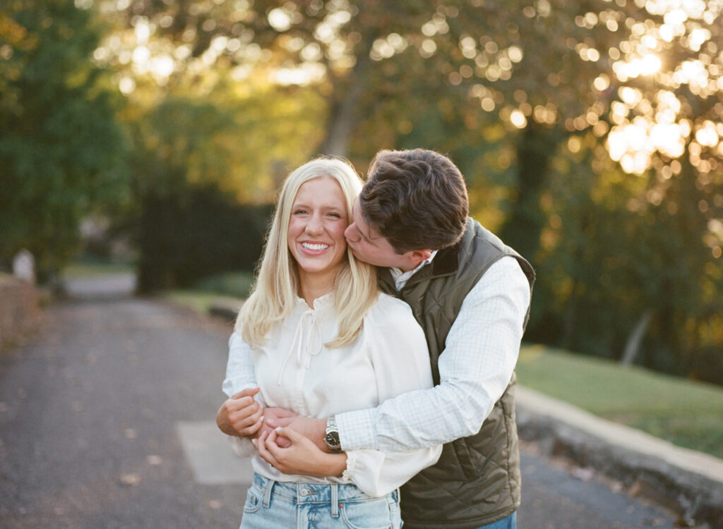 Engagement Session shot on film in Birmingham, AL