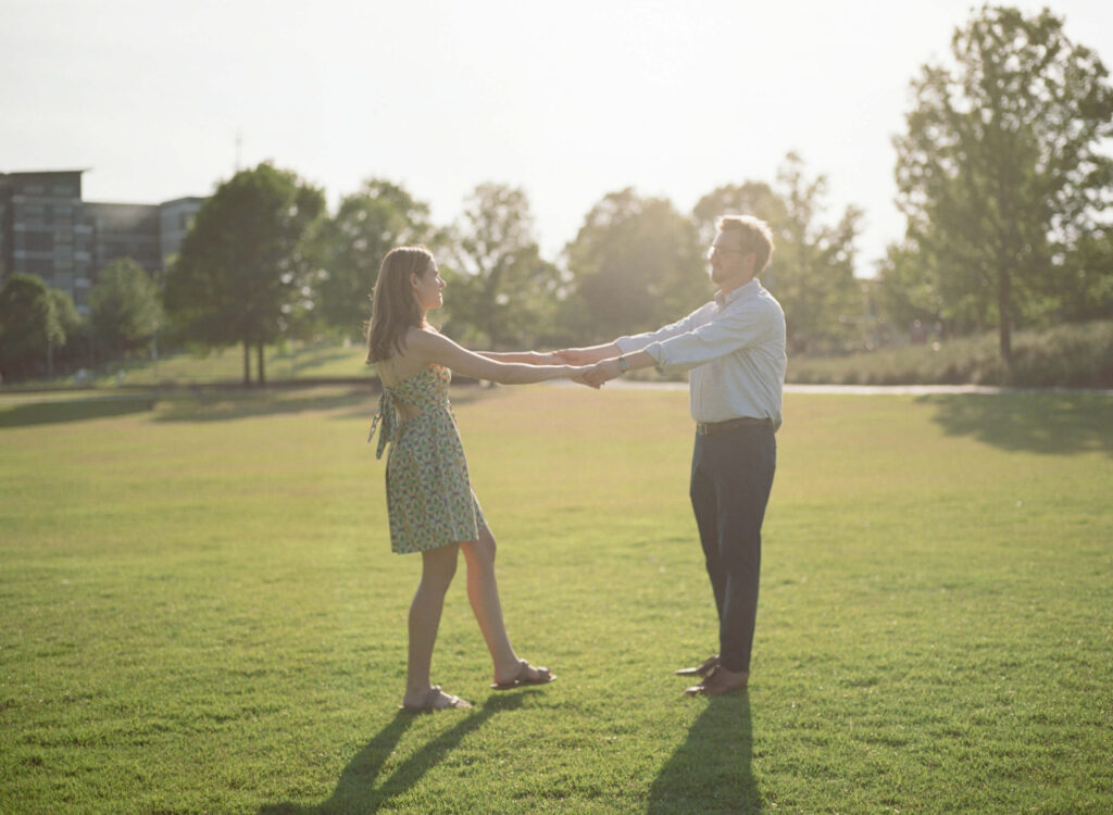 Engagement Session at Railroad Park in Birmingham, AL
