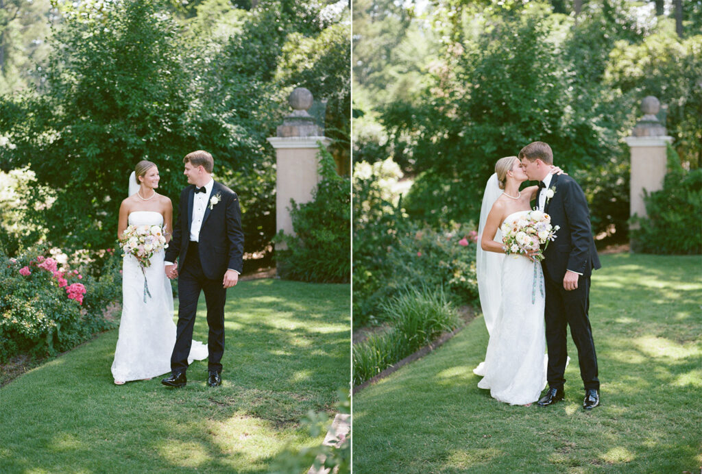 Wedding photos at the Birmingham Botanical Gardens