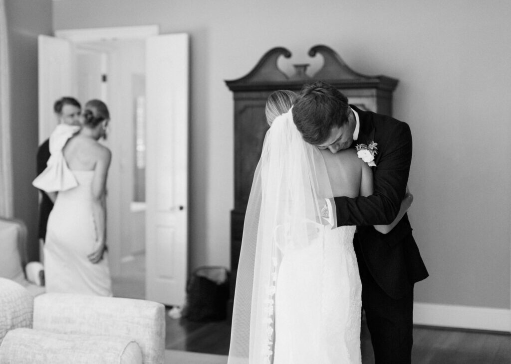 Anne Barge strapless lace wedding dress