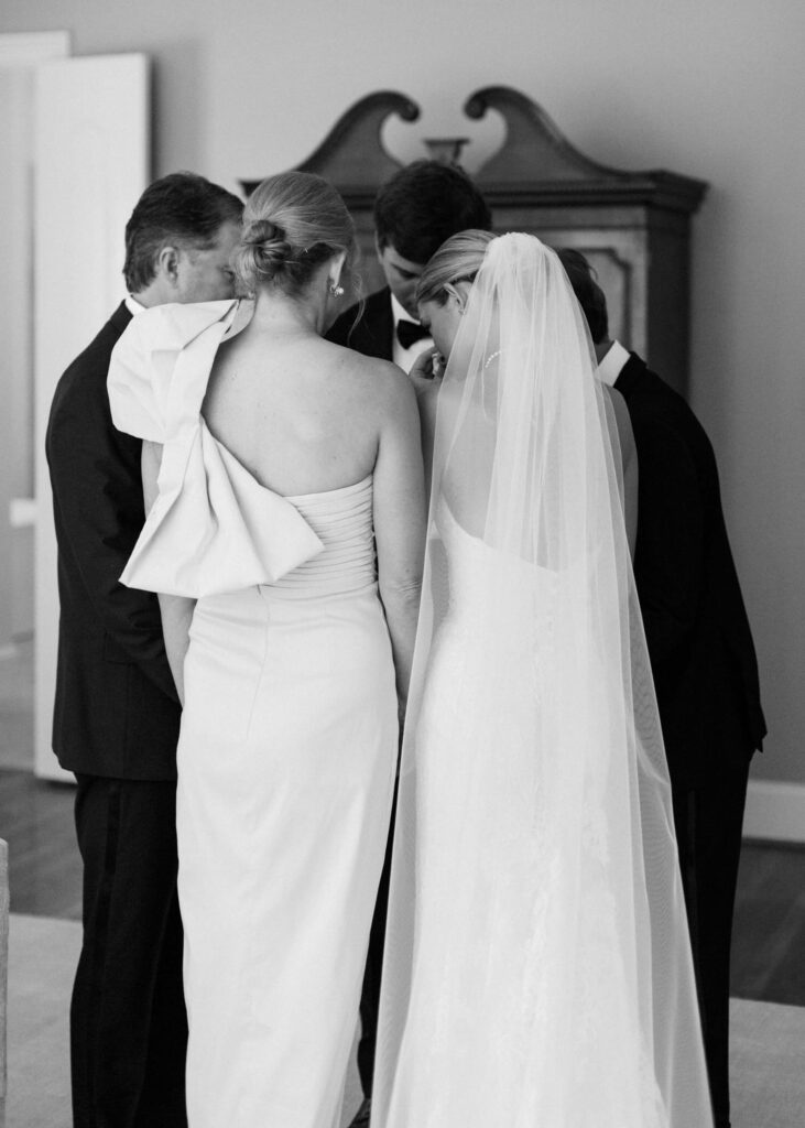 Anne Barge strapless lace wedding dress