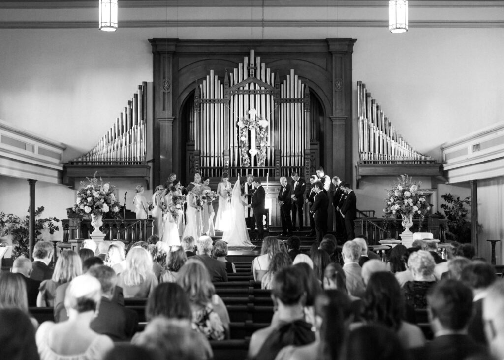Wedding at First United Methodist Church Columbus, MS