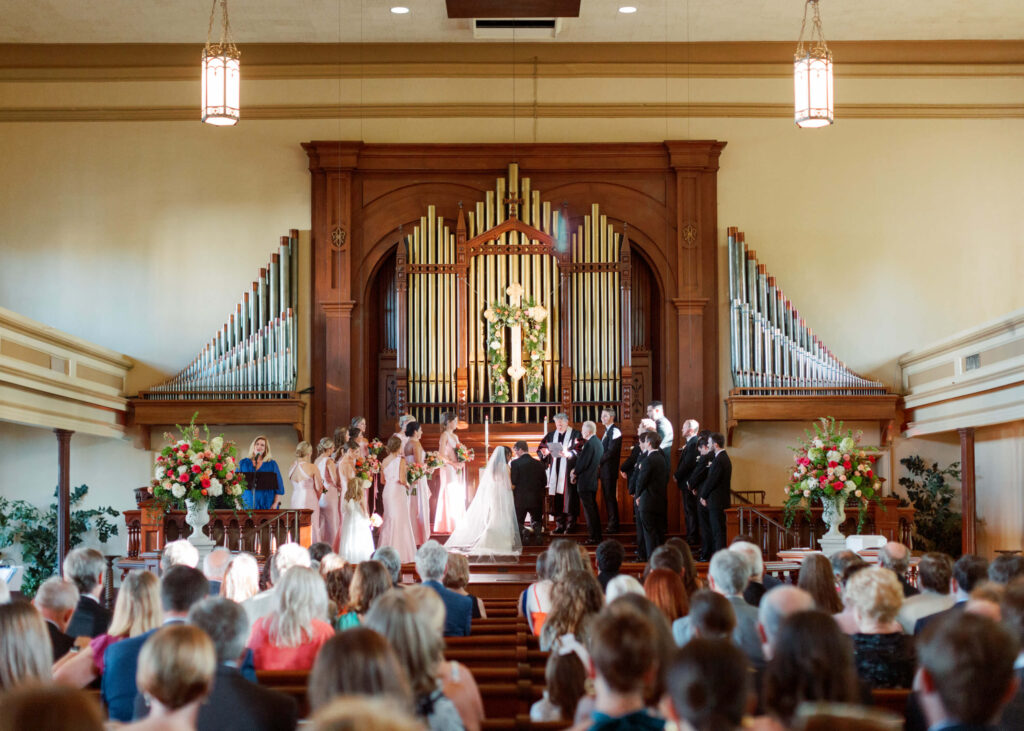 Wedding at First United Methodist Church Columbus, MS