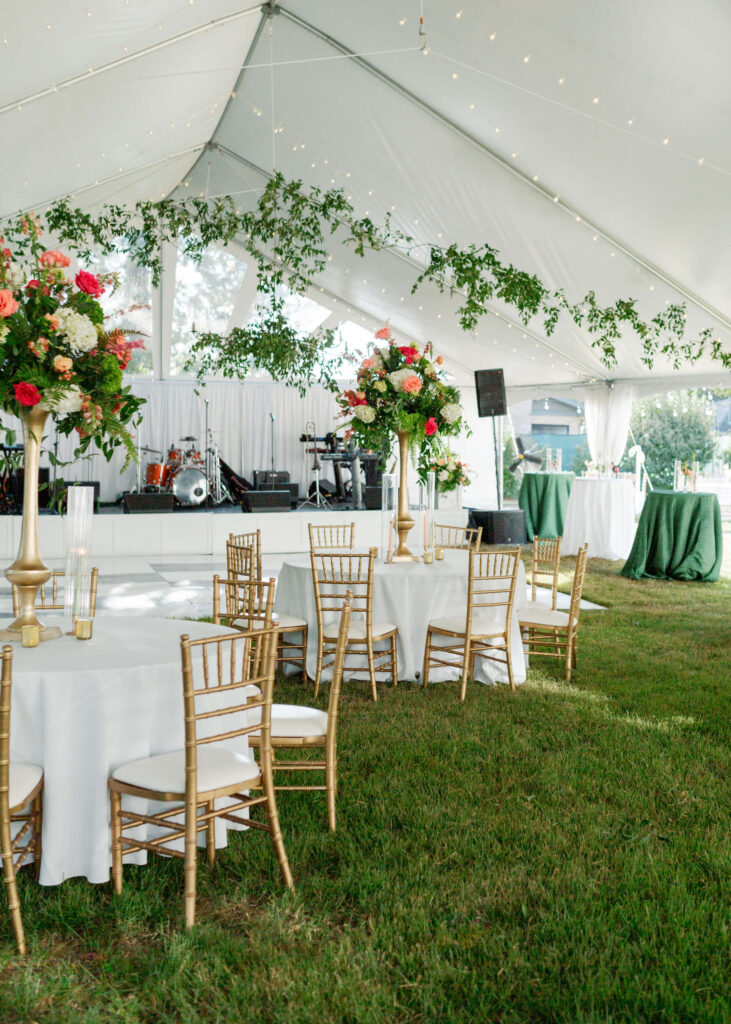 Tented wedding at The Colonnade House in Columbus, MS