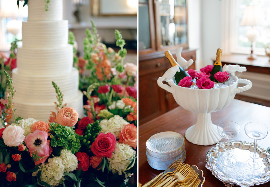 Cake meadow at a Wedding at The Colonnade House in Columbus, MS