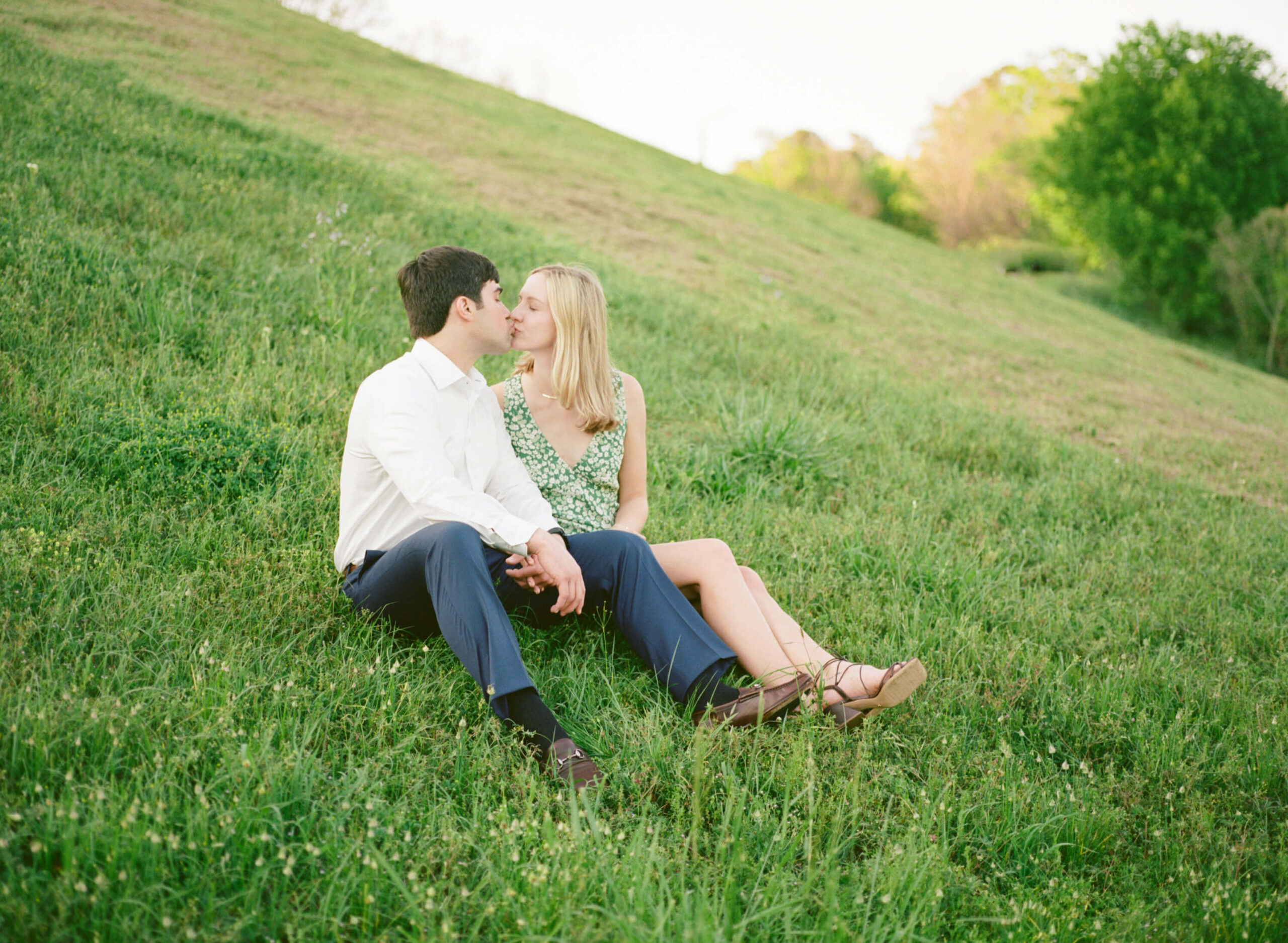 Engagement session at Chace Lake Park in Birmingham, AL