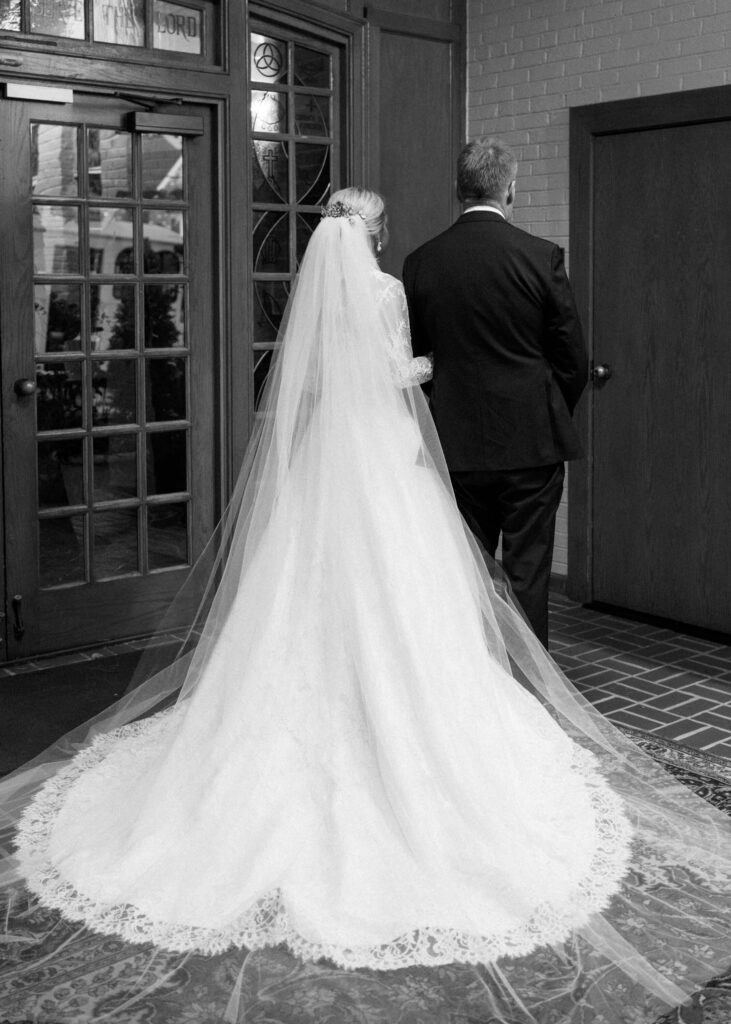 Wedding at All Saints Episcopal by Birmingham film wedding photographer