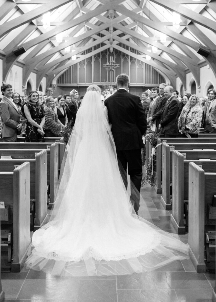 Wedding at All Saints Episcopal by Birmingham film wedding photographer