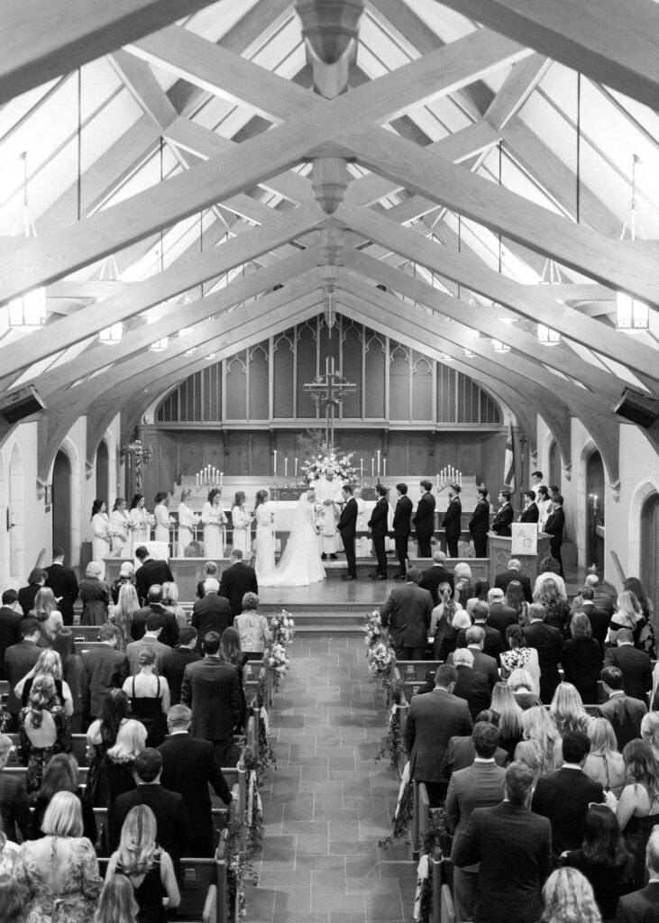 Wedding at All Saints Episcopal by Birmingham film wedding photographer