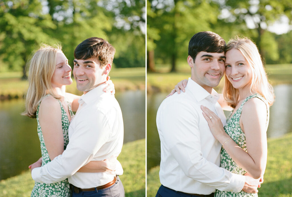 Engagement session at Chace Lake Park in Birmingham, AL