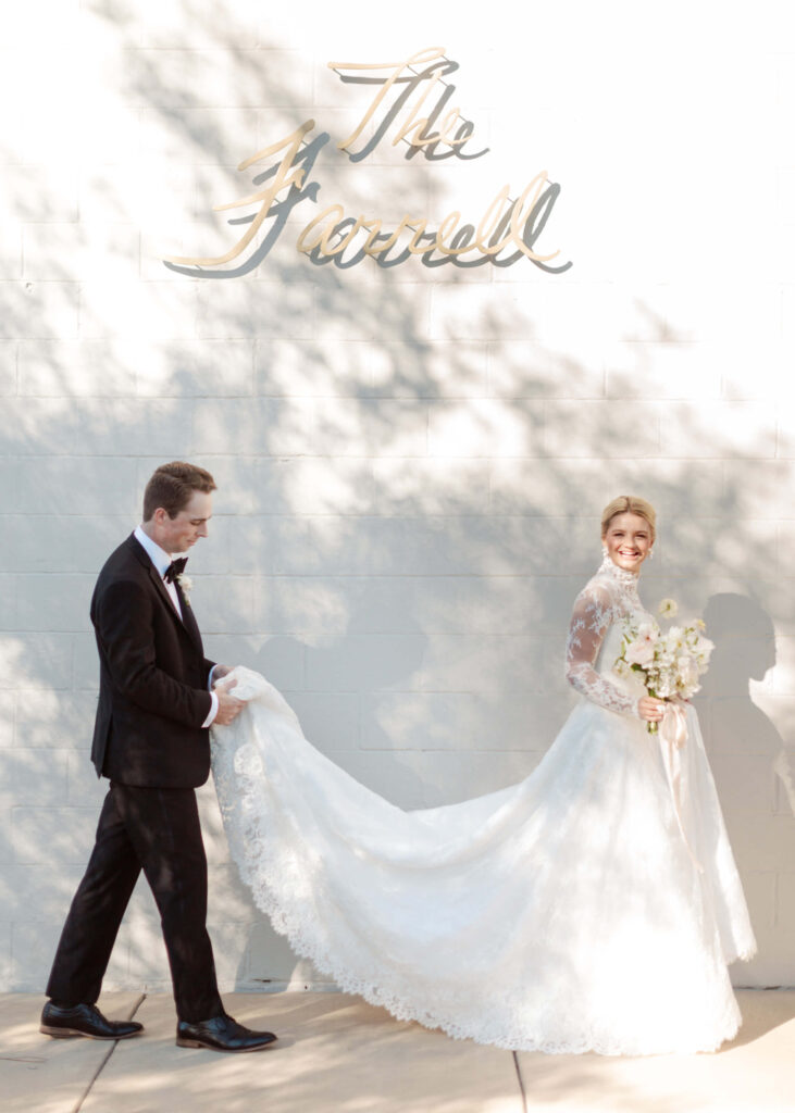 Wedding photos on film at The Farrell in Birmingham, AL